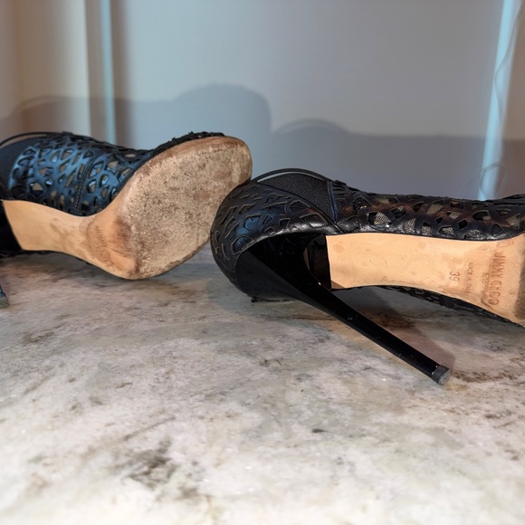 Jimmy Choo Shiny Nappa Tactic Ankle Boots - Picture 5 of 6